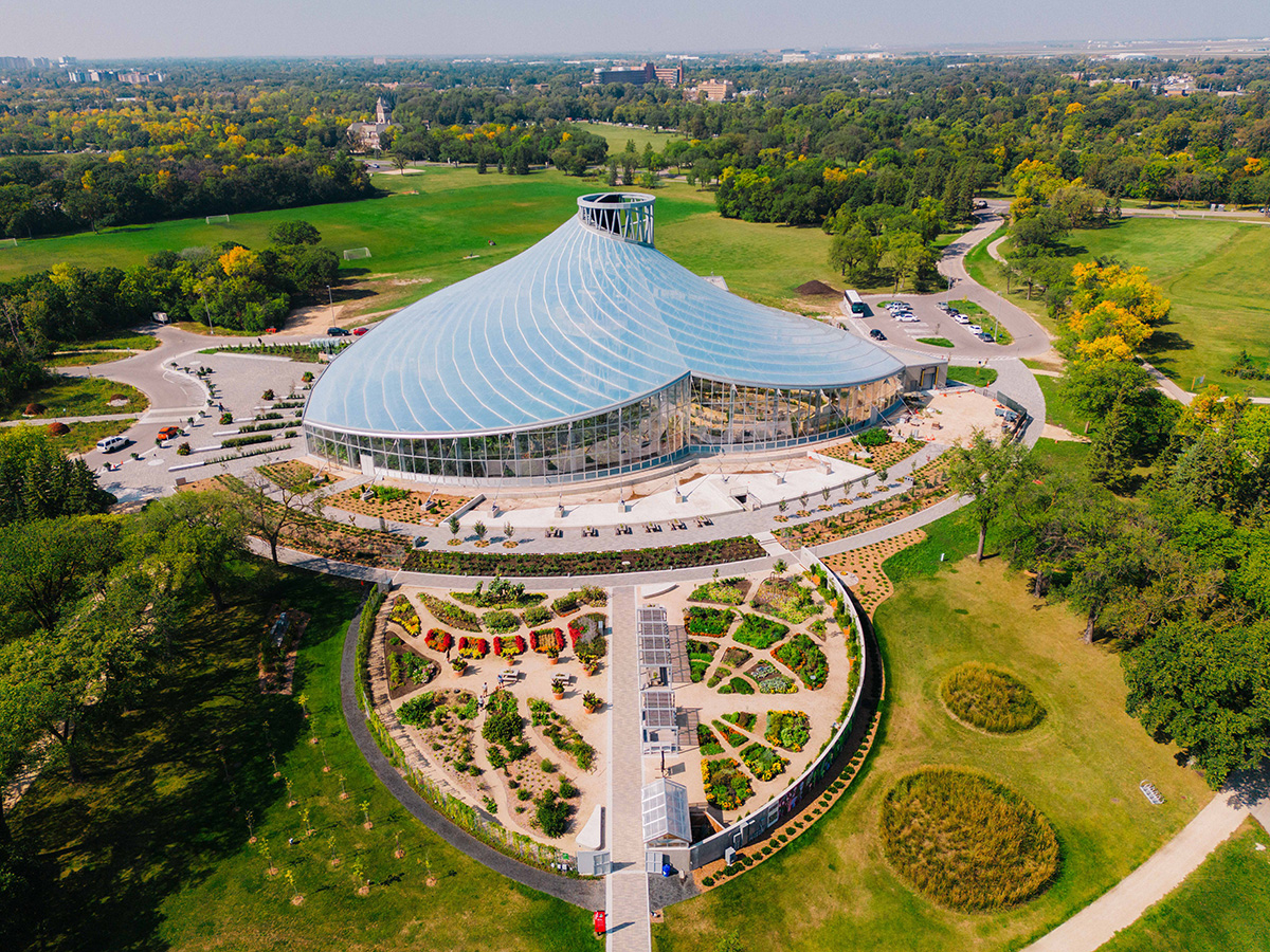 Aerial drone photo of The Leaf